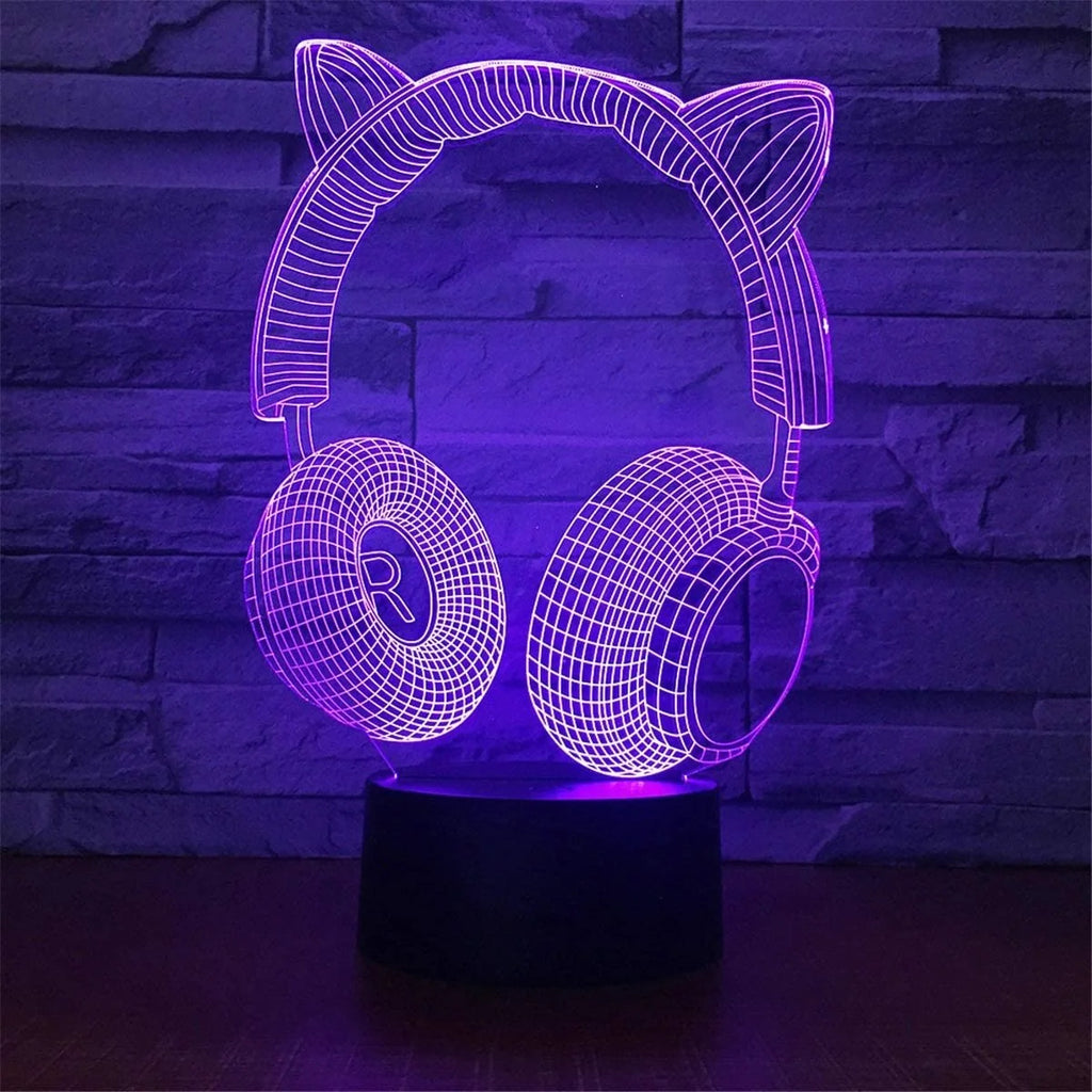 3D LED Lamp | Laser-Engraved Acrylic & 16 Colors
