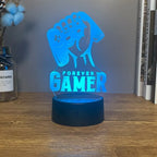 3D LED Lamp | Laser-Engraved Acrylic & 16 Colors