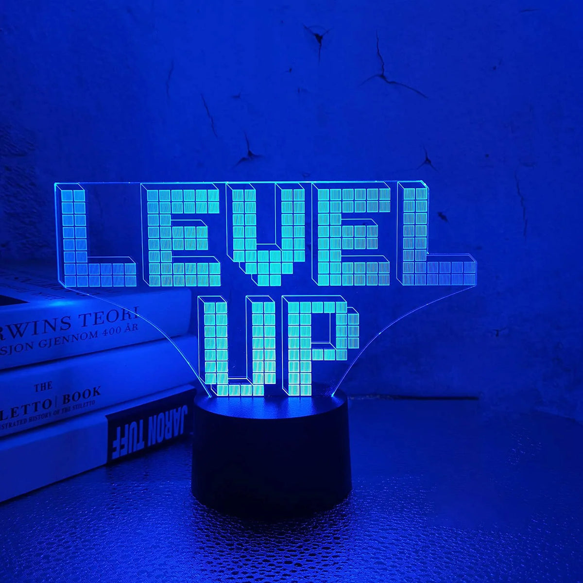 3D LED Lamp | Laser-Engraved Acrylic & 16 Colors