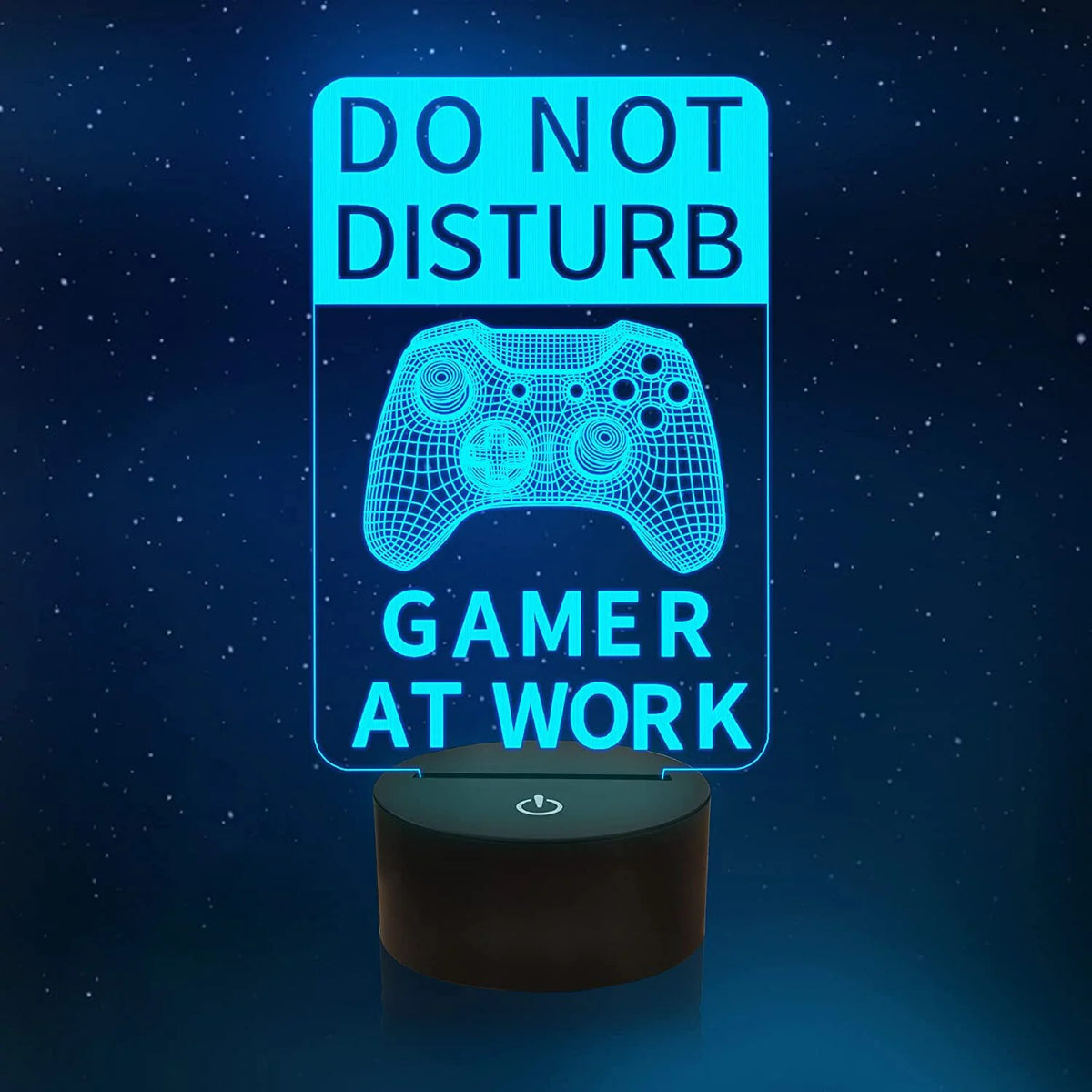 3D LED Lamp | Laser-Engraved Acrylic & 16 Colors