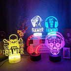 3D LED Lamp | Laser-Engraved Acrylic & 16 Colors