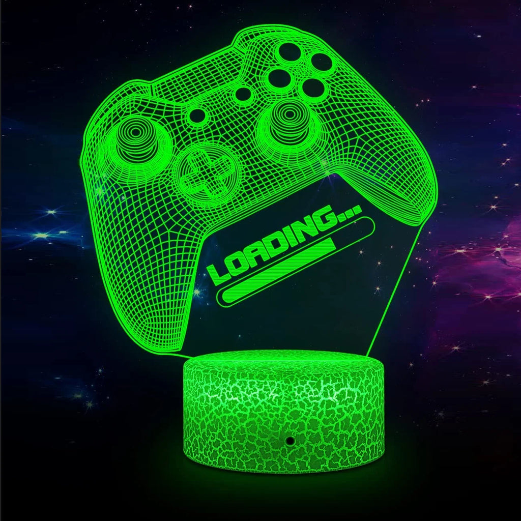 3D LED Lamp | Laser-Engraved Acrylic & 16 Colors