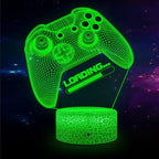 3D LED Lamp | Laser-Engraved Acrylic & 16 Colors