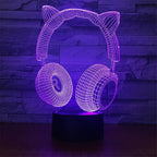 3D LED Lamp | Laser-Engraved Acrylic & Touch Remote Control