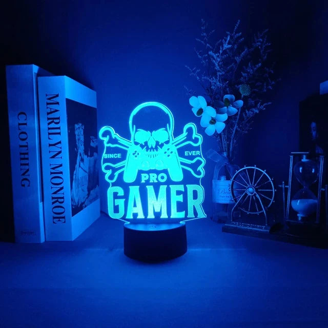 3D LED Lamp | Laser-Engraved Acrylic & Touch Remote Control