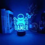3D LED Lamp | Laser-Engraved Acrylic & Touch Remote Control