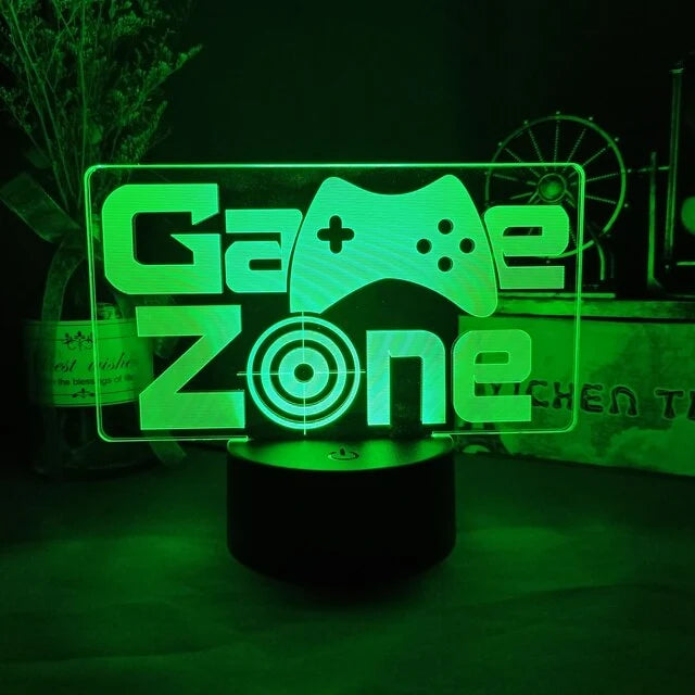 3D LED Lamp | Laser-Engraved Acrylic & Touch Remote Control