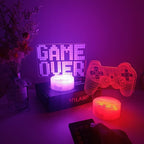 3D LED Lamp | Laser-Engraved Acrylic & Touch Remote Control