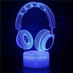 3D LED Lamp | Laser-Engraved Acrylic & Touch Remote Control