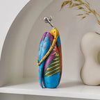 Abstract Sculpture | Handcrafted Multicolored Resin | Set of 3