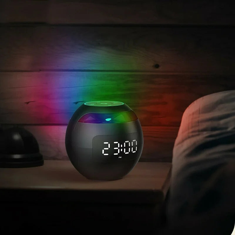 Alarm Clock | Bluetooth Speaker & Ambient Night Light | Motion-Activated Display