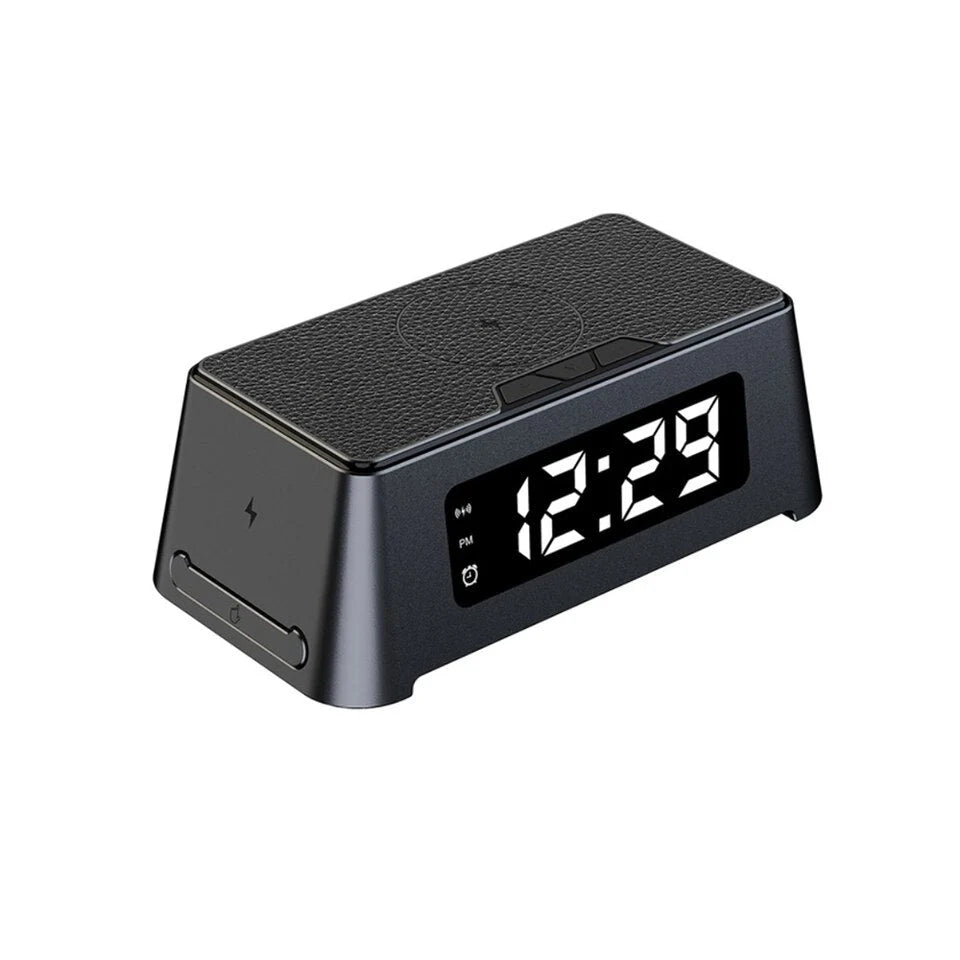 Alarm Clock Charging Station | Wireless Qi & 30W Multi-Device | 4-In-1