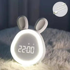 Alarm Clock | Digital LED Bunny Design & Night Light | Battery Or USB Powered