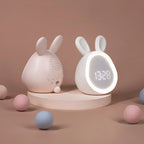 Alarm Clock | Digital LED Bunny Design & Night Light | Battery Or USB Powered
