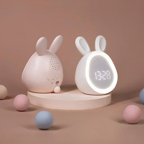Alarm Clock | Digital LED Bunny Design & Night Light | Battery Or USB Powered