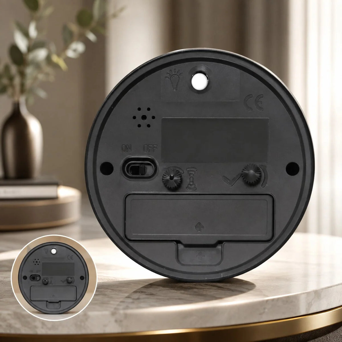 Alarm Clock | Genuine Beech Wood & Silent Movement