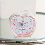 Alarm Clock | Quiet Sweep & Night Light | Crystal Apple Design