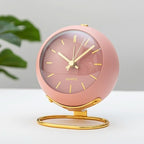 Alarm Clock | Retro Metal, Silent & Night Light