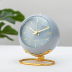 Alarm Clock | Retro Metal, Silent & Night Light