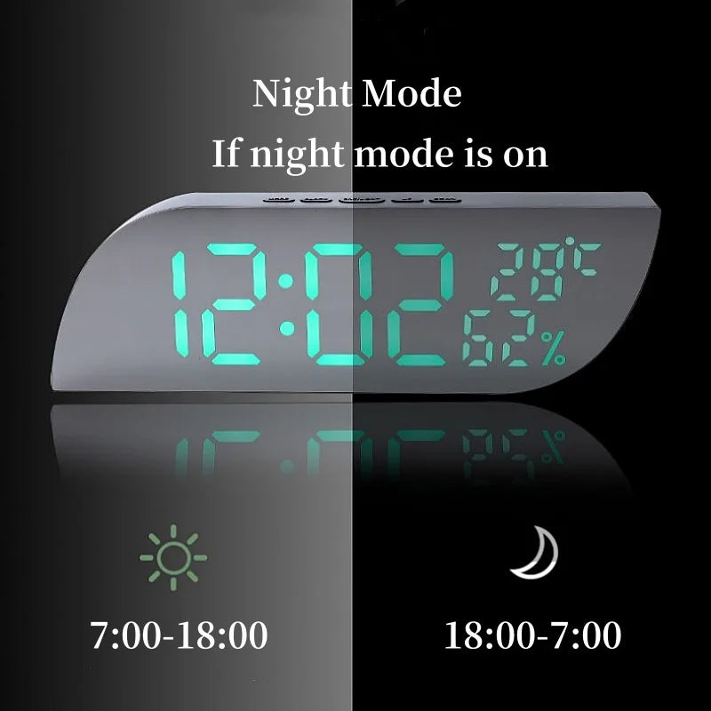 Alarm Clock | Temp & Humidity Display & Night Mode
