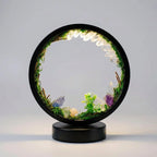 Ambient Lamp | Crystal-Embellished & Lifelike Greenery | 18 x 22 cm