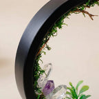 Ambient Lamp | Crystal-Embellished & Lifelike Greenery | 18 x 22 cm