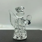 Angel Ornament | Crystal Clear Glass Mini | 4.7 cm Tall