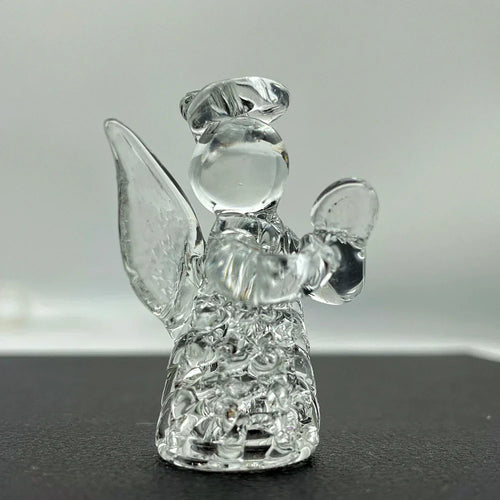 Angel Ornament | Crystal Clear Glass Mini | 4.7 cm Tall