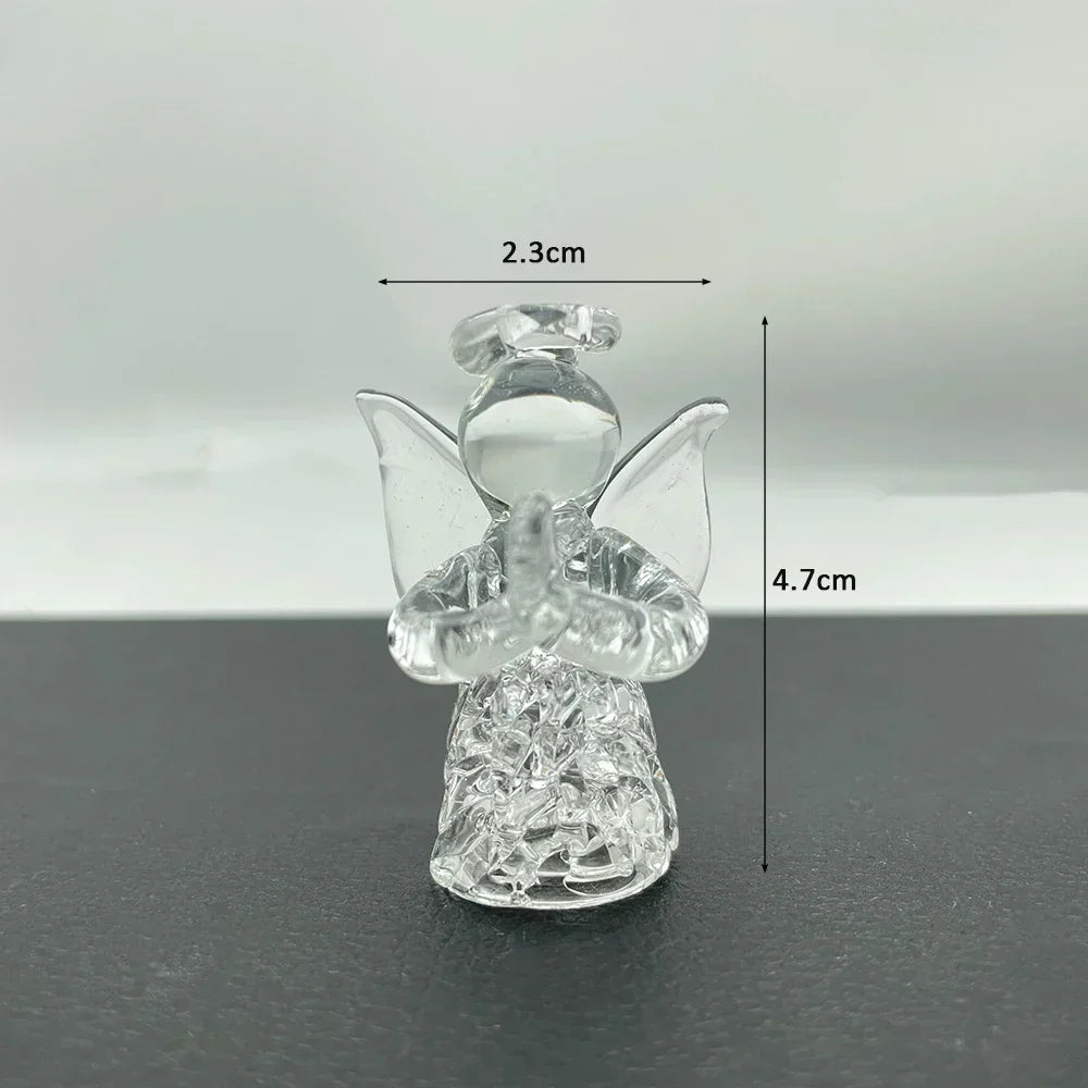Angel Ornament | Crystal Clear Glass Mini | 4.7 cm Tall