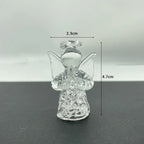 Angel Ornament | Crystal Clear Glass Mini | 4.7 cm Tall