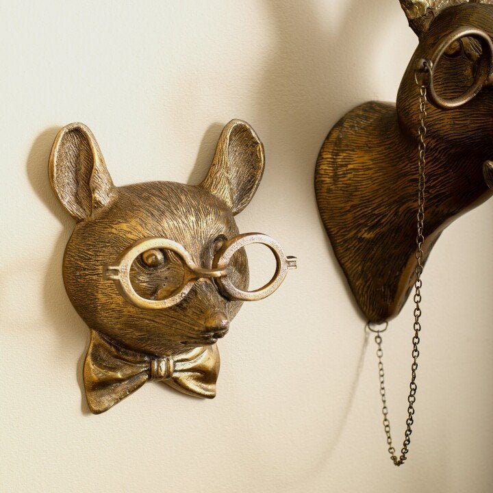 Animal Head Wall Decor | Hand-Painted & UV-Resistant Resin