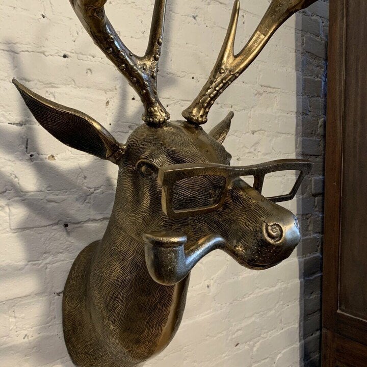 Animal Head Wall Decor | Hand-Painted & UV-Resistant Resin