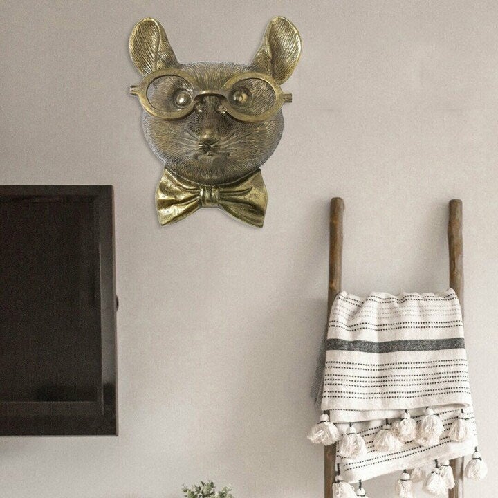 Animal Head Wall Decor | Hand-Painted & UV-Resistant Resin