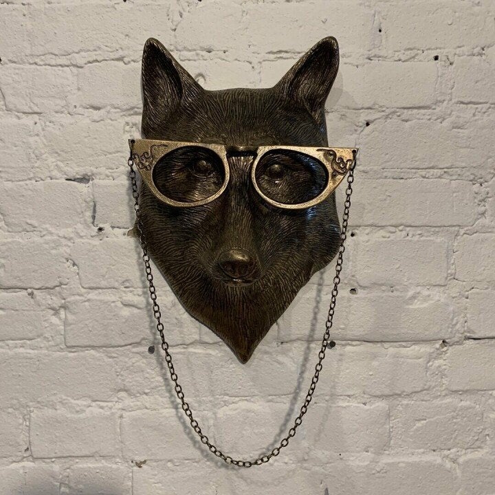 Animal Head Wall Decor | Hand-Painted & UV-Resistant Resin
