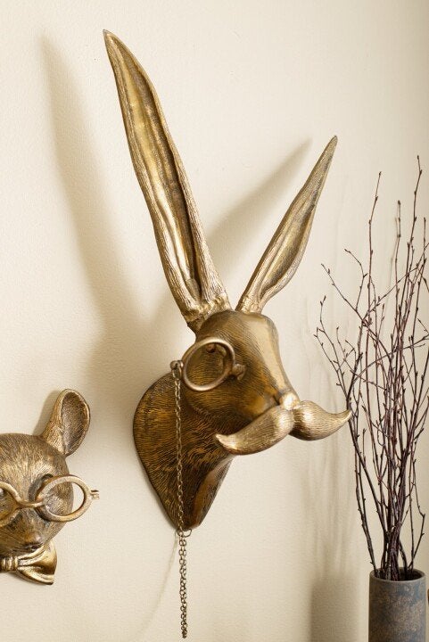 Animal Head Wall Decor | Hand-Painted & UV-Resistant Resin