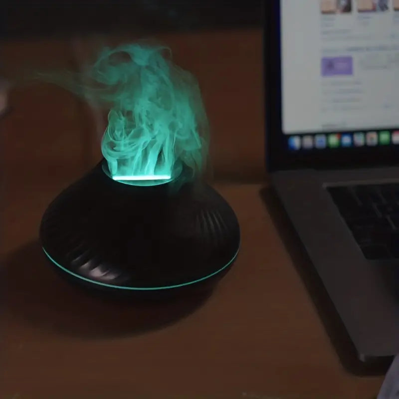 Aroma Diffuser | Soft Flame Nightlight & Ultra-Quiet Mist | 130 ml