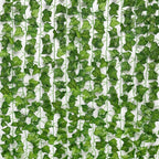 Artificial Ivy Garland | Realistic Green Leaves & Maintenance-Free | Set of 12