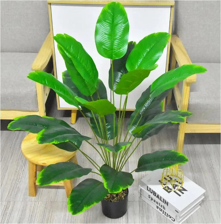 Artificial Plant | Resin & Large-Leaf Tropical | Indoor & Outdoor