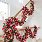 Artificial Rose Garland | Silk Roses & Long-Lasting | 230 cm