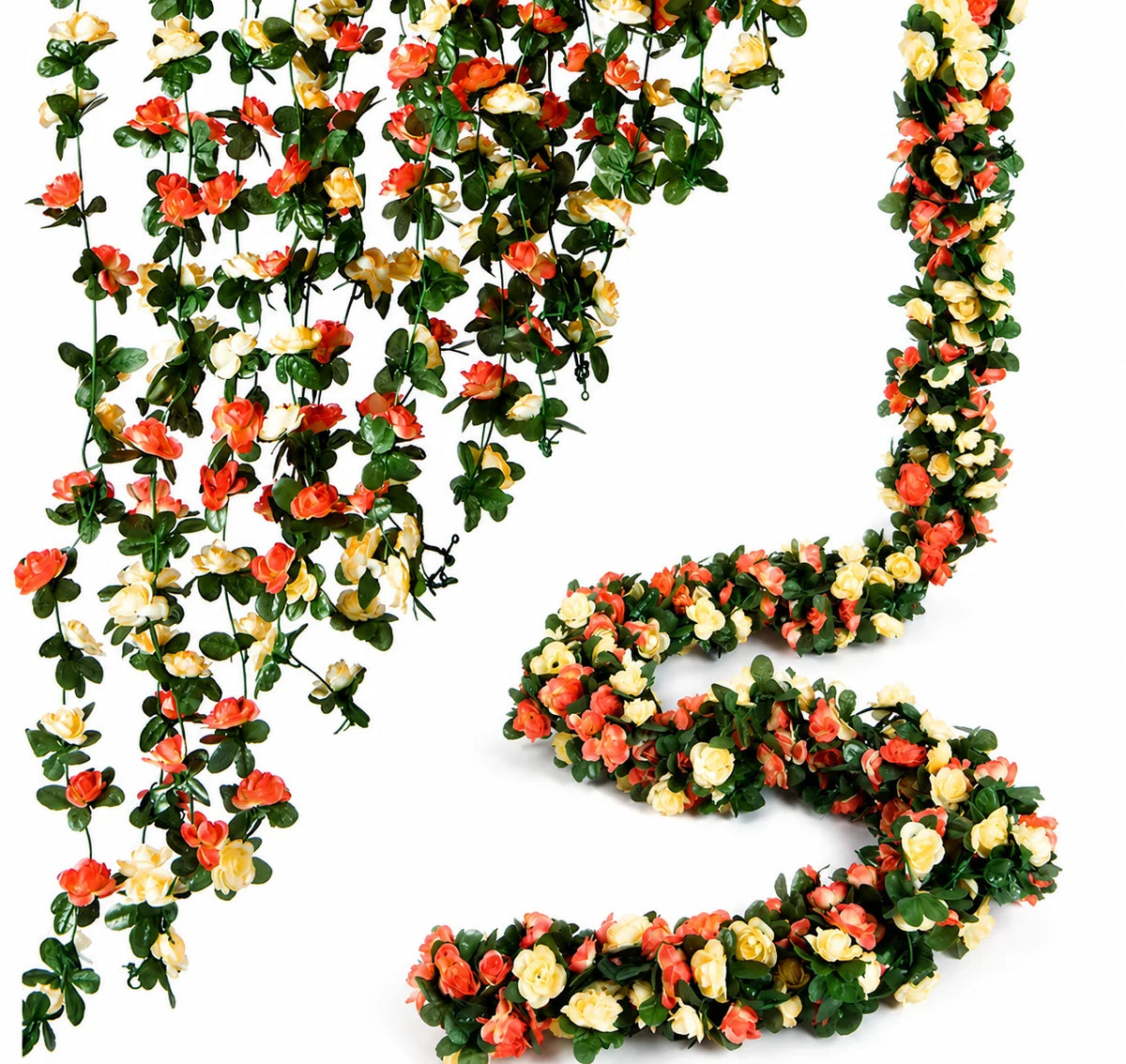Artificial Rose Garland | Silk Roses & Long-Lasting | 230 cm