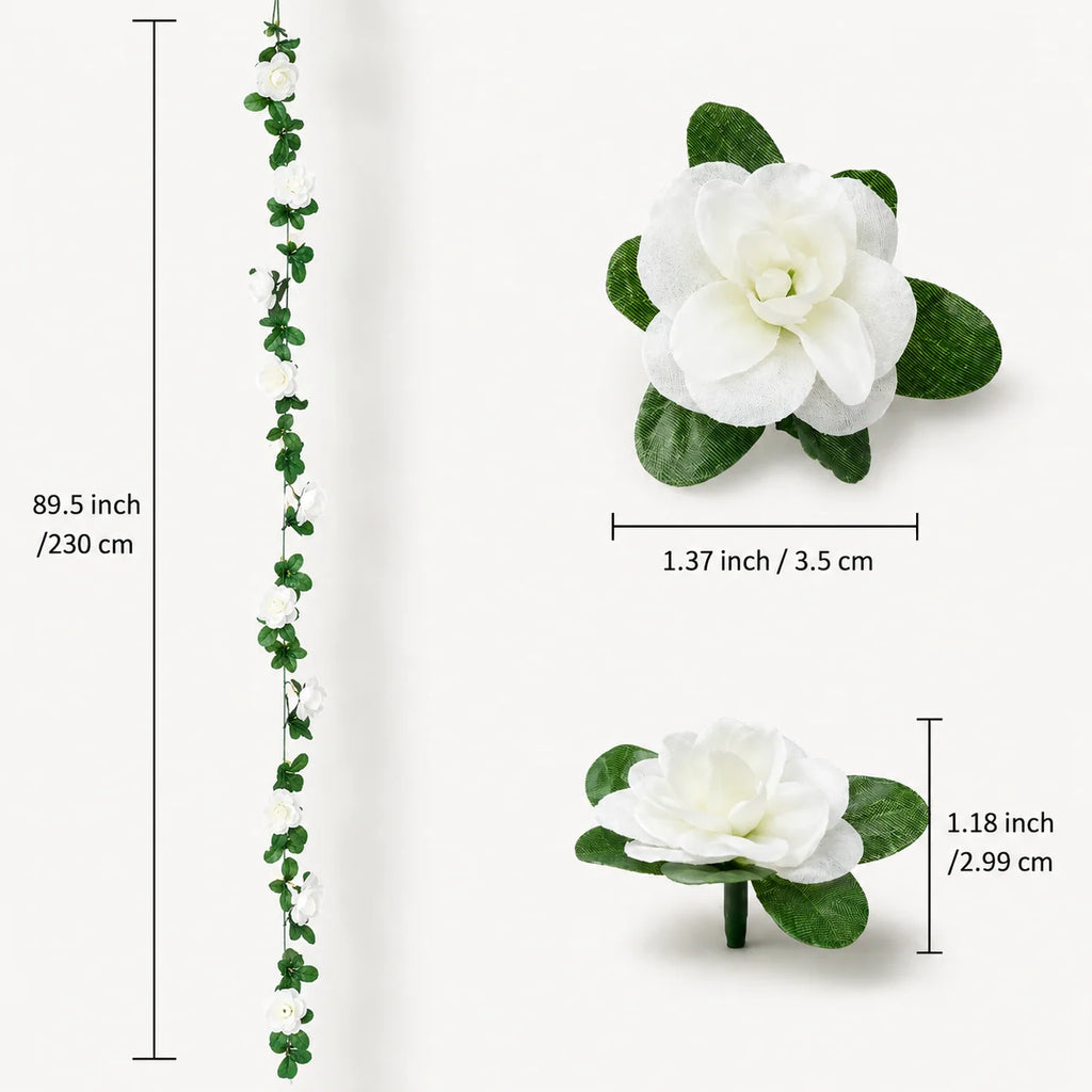 Artificial Rose Garland | Silk Roses & Long-Lasting | 230 cm