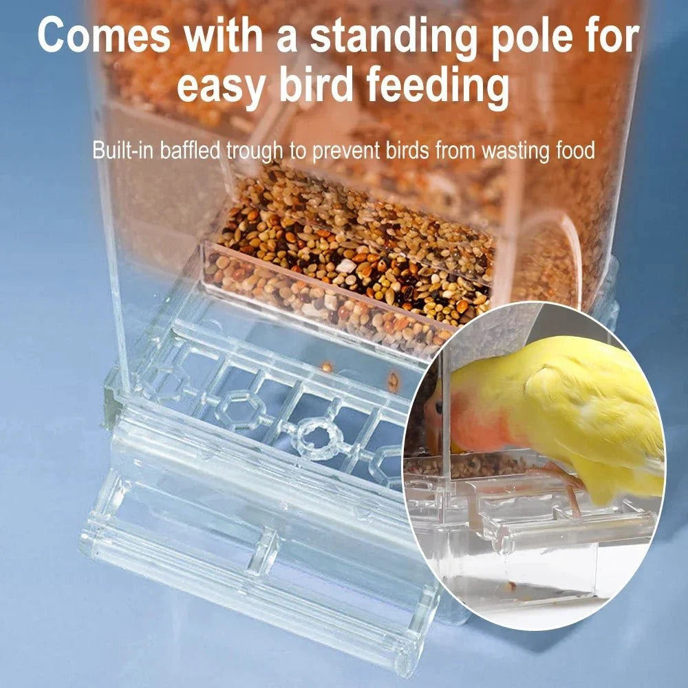 Automatic Bird Feeder | Spill- & Splash-Proof Auto-Dispensing | For Small Birds