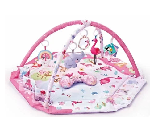 Baby Play Mat | 8-in-1 Sensory & Washable | Includes 6 Detachable Toys