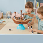 Balancing Game | Wobbly Base & Wooden Pieces | Ages 3+