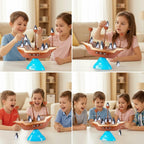 Balancing Game | Wobbly Base & Wooden Pieces | Ages 3+
