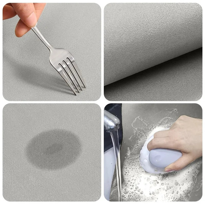 Bath & Kitchen Mat | Super-Absorbent Diatomite & Non-Slip
