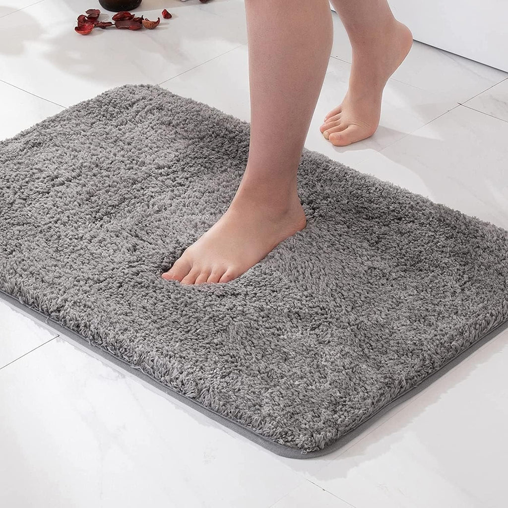 Bath Rug | Ultra-Soft Microfiber & Non-Slip Rubber Backing