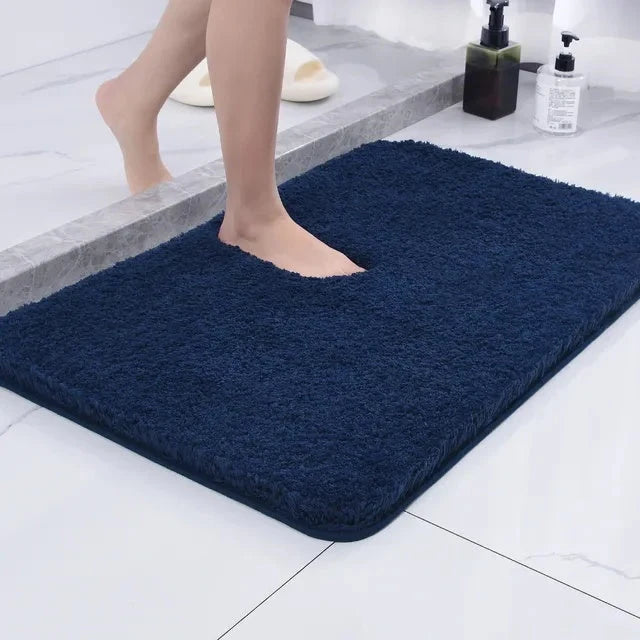 Bath Rug | Ultra-Soft Microfiber & Non-Slip Rubber Backing