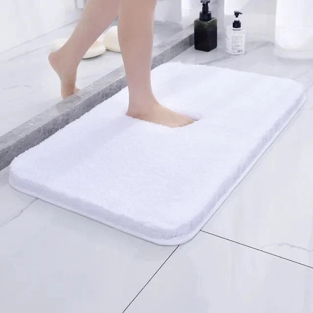 Bath Rug | Ultra-Soft Microfiber & Non-Slip Rubber Backing