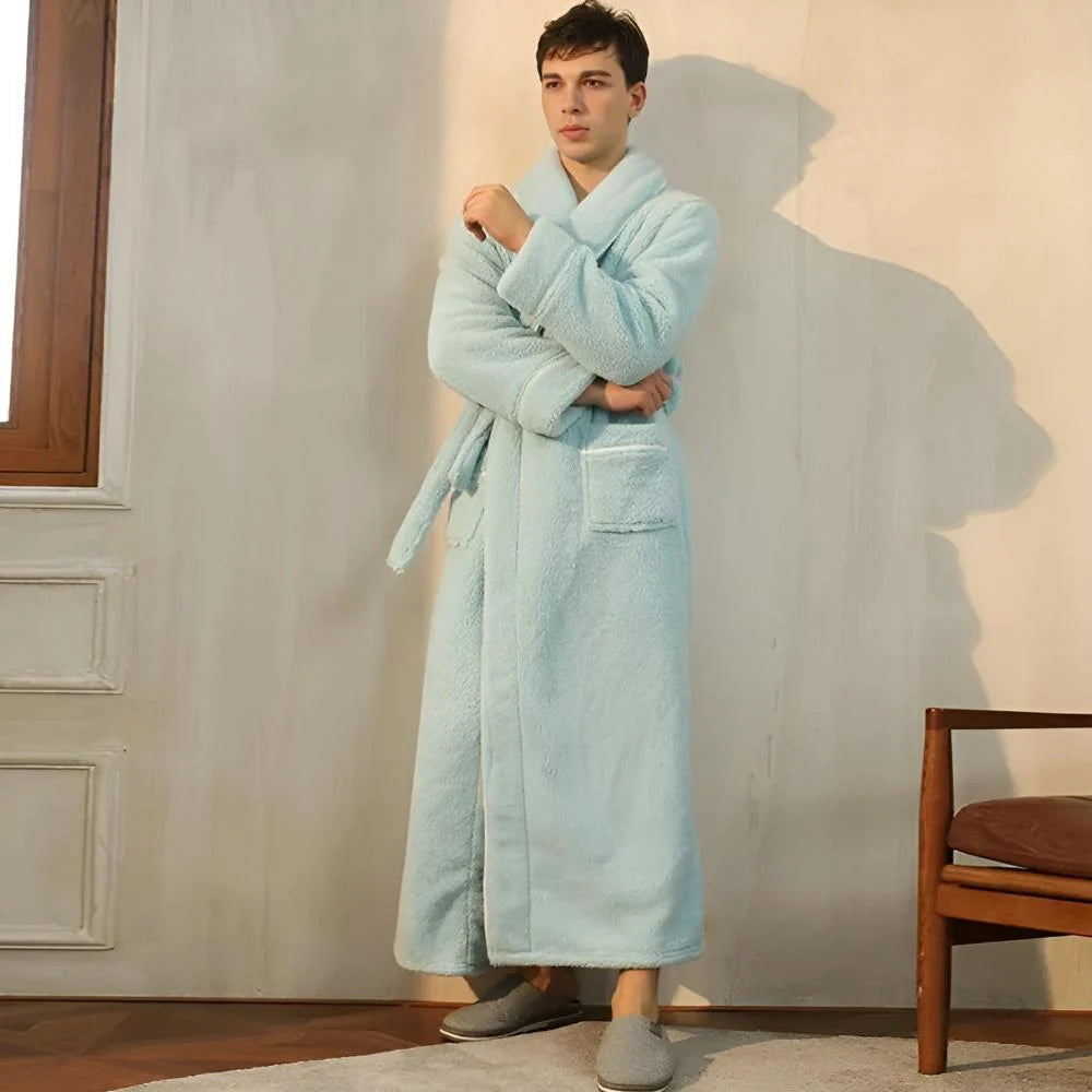 Bathrobe | Coral Fleece Shawl Collar & Pockets